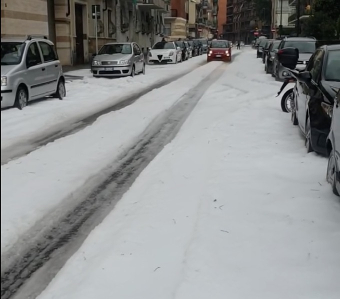 Torino, intensa grandinata nella giornata di ieri