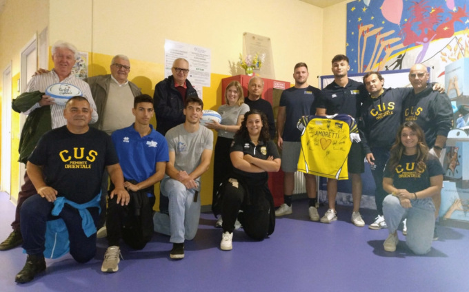 Rugby in ospedale: visita speciale per i piccoli degenti del Cesare Arrigo