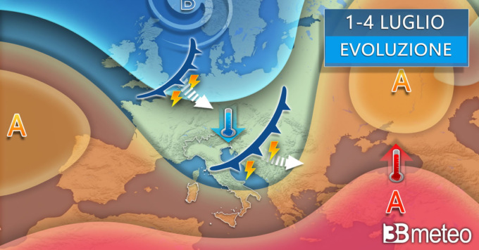 Weekend con anticiclone africano ma anche qualche forte temporale su parte del Nord