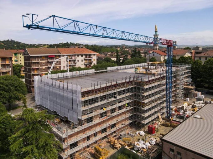 Lavori in corso per la scuola scuola “Salvo d’Acquisto” a Tortona