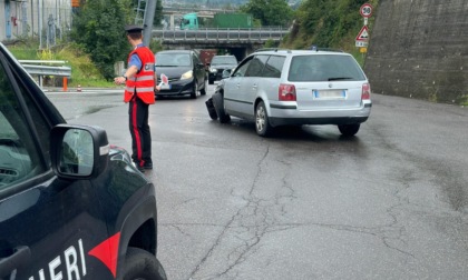 Scontro tra due auto al casello autostradale di Vignole Borbera