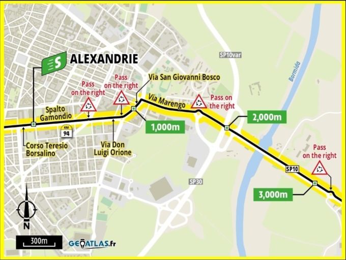 Passaggio del Tour de France ad Alessandria: chiusura strade anticipata alle 10.30