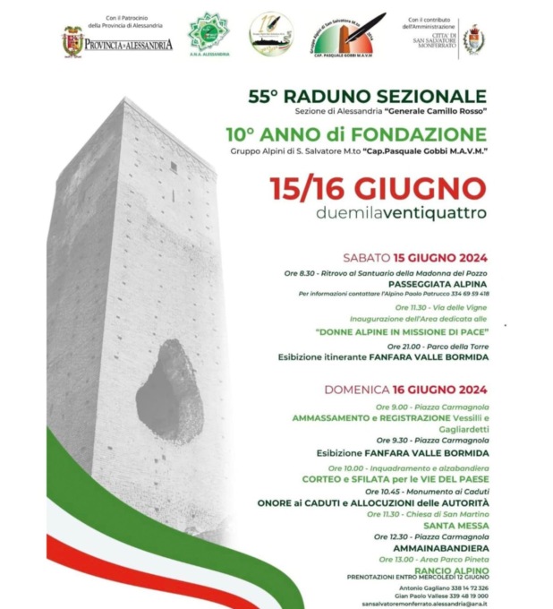 Alessandria, gli eventi in programma in provincia domenica 16 giugno