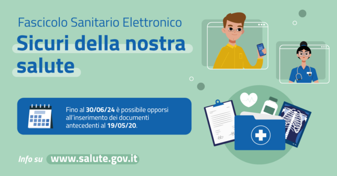 Fascicolo sanitario elettronico: consenso per il caricamento dati pregressi fino al 30 giugno