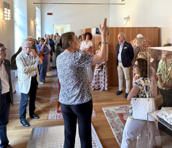 Alessandria, i Lions in visita a Palatium Vetus