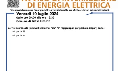 Gestione Acqua, interrotta erogazione acqua venerdì 19 a Novi e Pozzolo