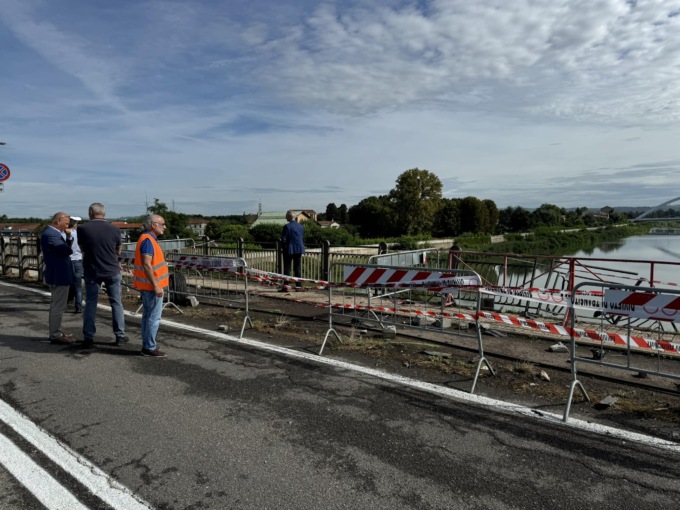 Alessandria: caos viabilità per la chiusura del ponte Tiziano dopo l’incidente