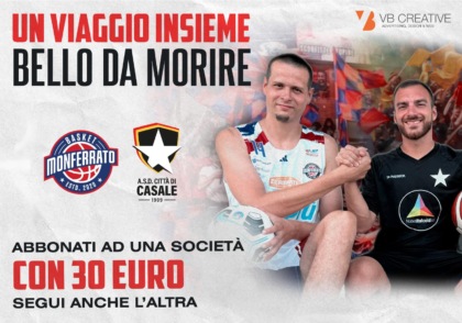 Sinergia per gli abbonamenti di Città di Casale e Monferrato Basket