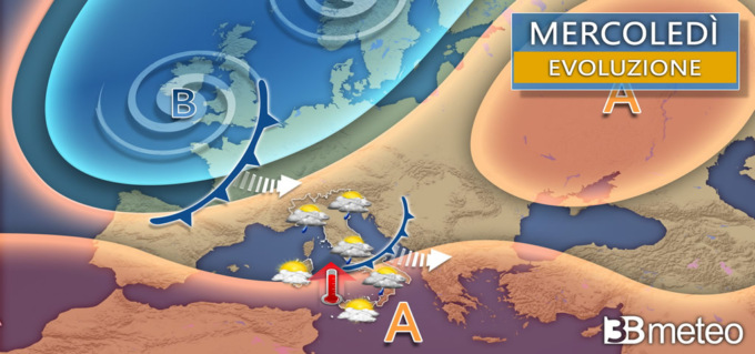 Meteo: settimana movimentata tra piogge e temporali al Nord