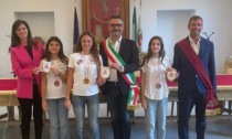 Ricevute in Comune a Tortona le tre campionesse di pattinaggio artistico