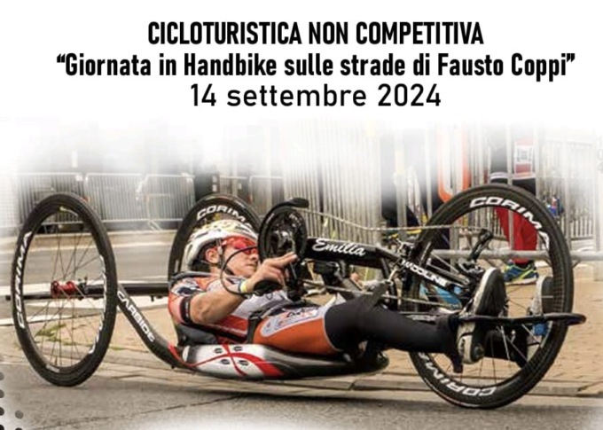 Domani sui colli tortonesi la prima “Giornata in Handbike sulle strade di Fausto Coppi”