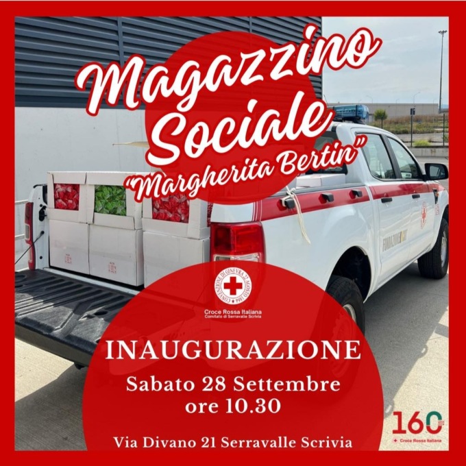 Croce Rossa Serravalle Scrivia: un nuovo magazzino sociale per gestire gli aiuti alimentari