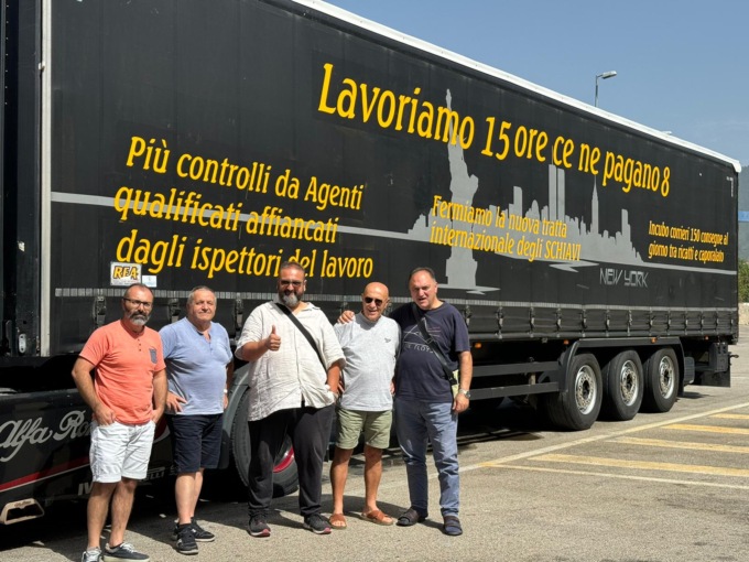 Ha fatto tappa anche nel Tortonese il tour sociale nazionale dei camionisti