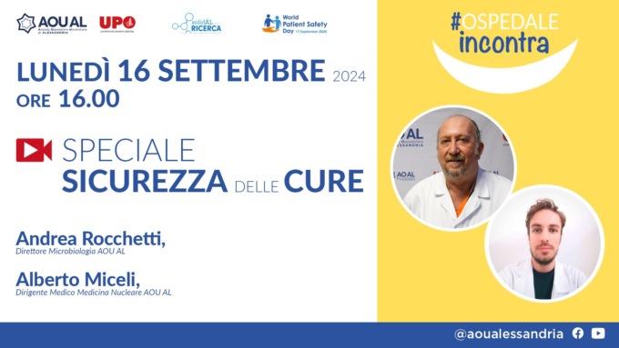 Ospedale Incontra: il 16 settembre appuntamento dedicato alla sicurezza delle cure
