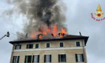 Gavi: in fiamme la storica Villa Lomellina