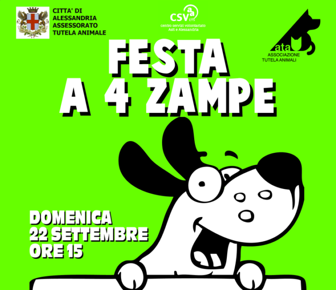 Il 22 settembre torna la “Festa a 4 zampe” al canile rifugio Cascina Rosa di Valmadonna