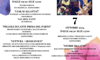 Alessandria, dal 1 ottobre iniziative per la Settimana Mondiale per l'Allattamento Materno