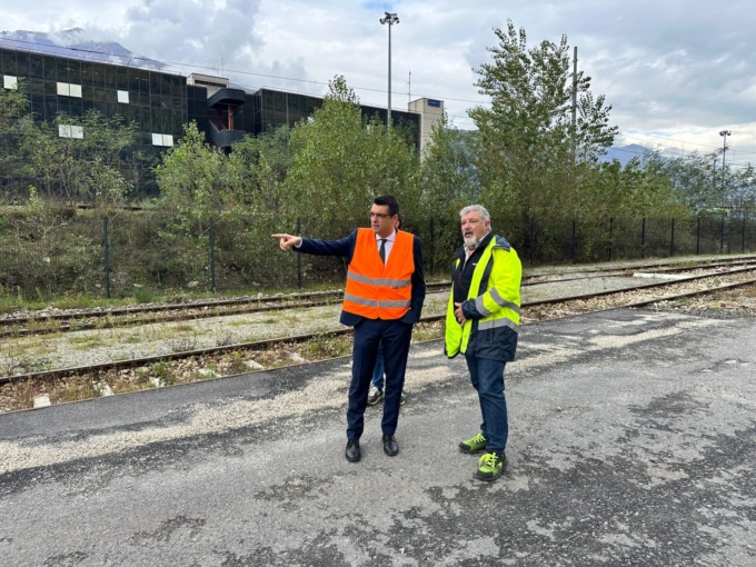 Sopralluogo dell’assessore Bussalino al Terminal Intermodale Domo2 di Domodossola