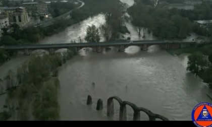 Maltempo, esondato il fiume Bormida ad Acqui Terme