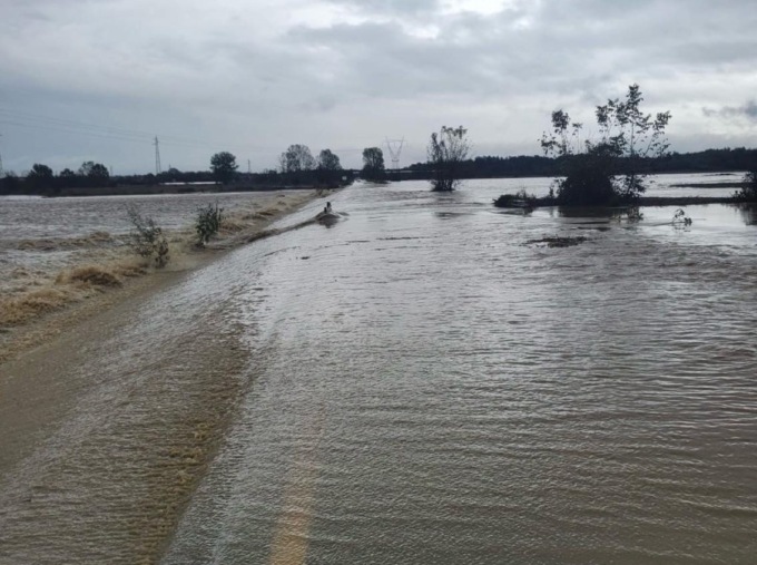 Forte ondata di maltempo in provincia di Alessandria: molte le strade chiuse