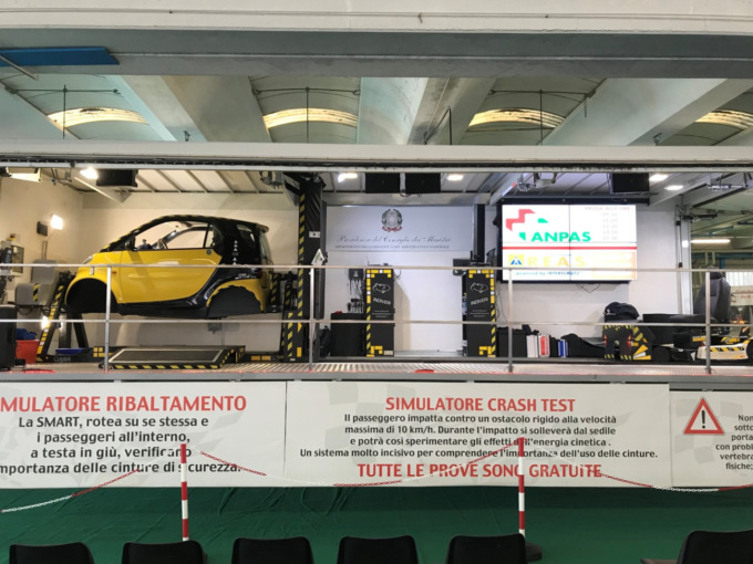 Giovani e sicurezza al volante: sabato ad Alessandria un crash test experience