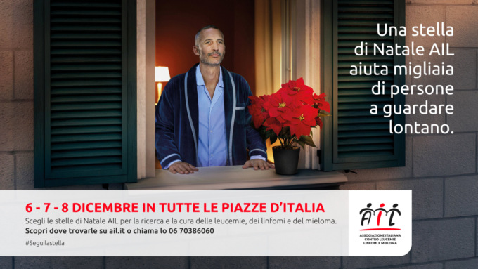 Dal 6 dicembre tornano nelle piazze italiane le Stelle di Natale AIL