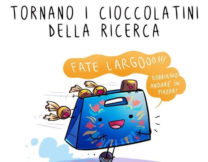 Sabato 9 novembre anche ad Alessandria e provincia i cioccolatini della ricerca AIRC