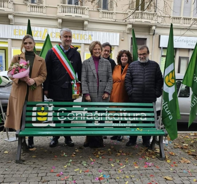 Inaugurata la panchina di Confagricoltura Alessandria