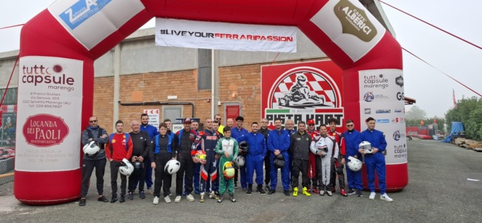 La Scuderia Ferrari Club Alessandria in pista a Bosco Marengo per una “6 Ore” di kart