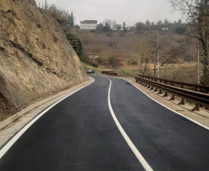 Bistagno, ripristinato corpo stradale della strada provinciale 229