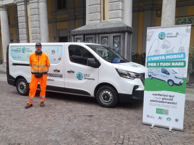Alessandria più pulita con l’unità mobile di raccolta dei piccoli elettrodomestici