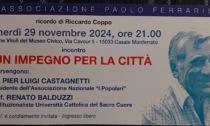 Casale, domani al Museo Civico “Un impegno per la città“, per ricordare Riccardo Coppo