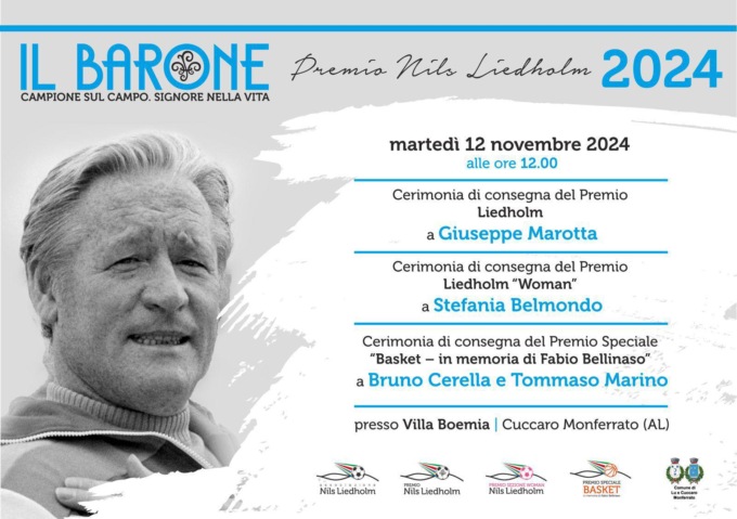 Premio Liedholm 2024, insigniti Marotta, Belmondo, Cerella e Marino