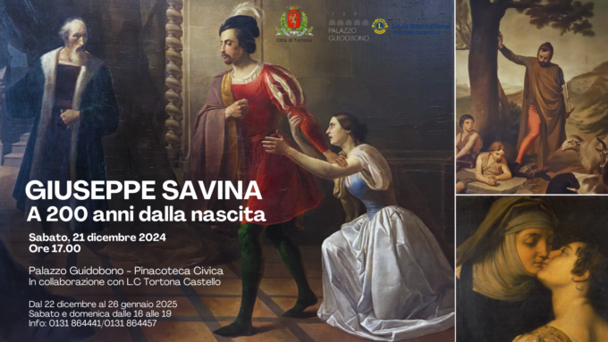 A Tortona una mostra per ricordare il pittore Savina a 200 anni dalla nascita