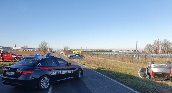 Incidente tra due auto tra Novi Ligure e Basaluzzo: due feriti