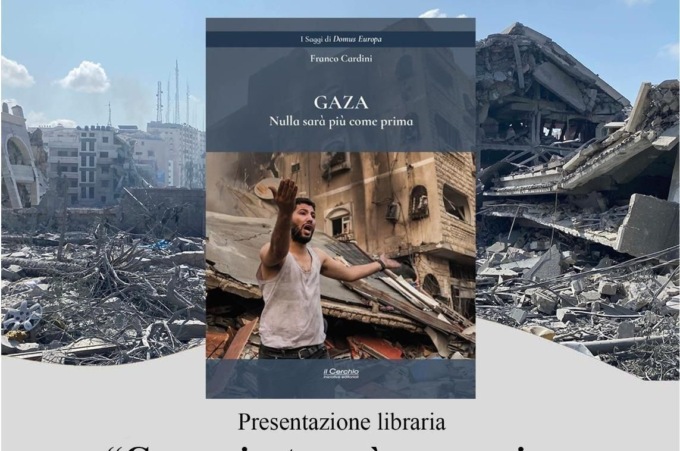 Ad Alessandria la presentazione del libro “Gaza, niente sarà come prima” di Franco Cardini