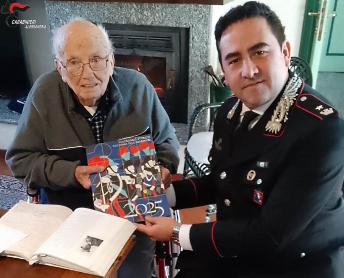 Un dono speciale dei Carabinieri per i 104 anni di Bruno Giovannetti, reduce di El Alamein