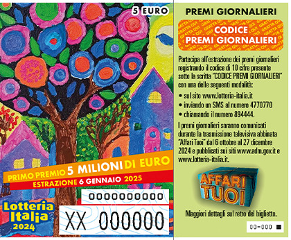 Lotteria Italia: una vincita a Castelnuovo Scrivia
