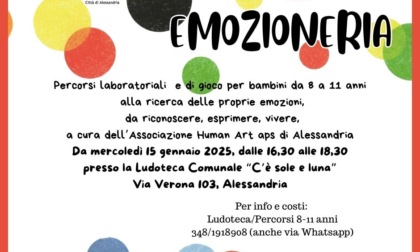 Alessandria, da mercoledì percorsi laboratoriali e di gioco alla Ludoteca C’è Sole e Luna