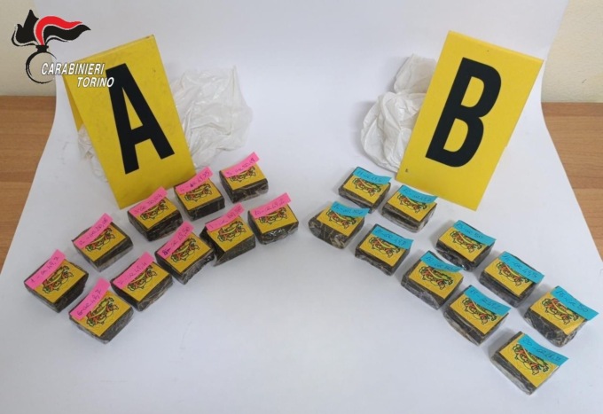 A Torino sequestrati due chili di droga nel giro di 24 ore