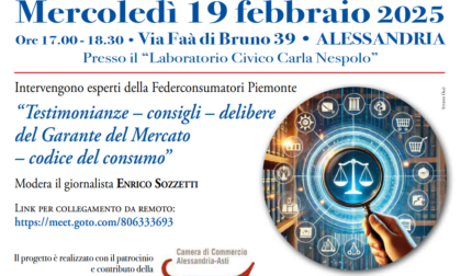 Al via "Il mercoledì del Consumatore" ad Alessandria: si parte col teleselling