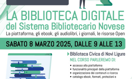 Novi Ligure, sabato 8 corso gratuito per scoprire la Biblioteca Digitale