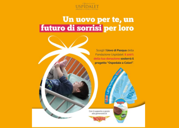 Le uova di Pasqua solidali della Fondazione Uspidalet per sostenere il progetto “Ospedale a Colori”
