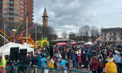 Alessandria, piazza Ceriana gremita ieri per la festa di Carnevale