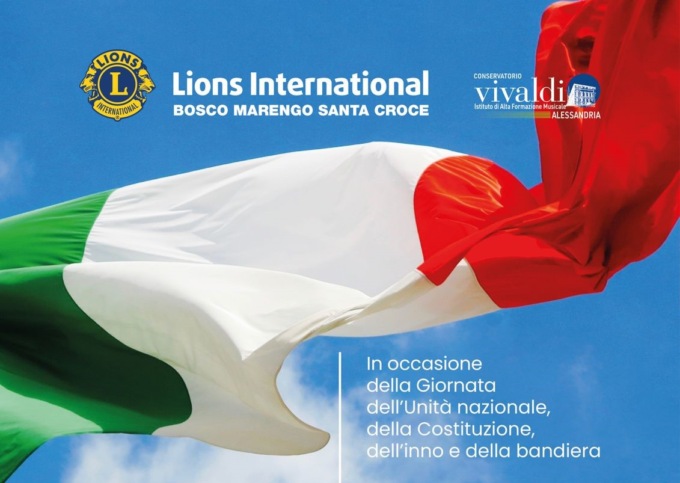 Il Club Lions Bosco Marengo Santa Croce consegna il Tricolore al Conservatorio di Alessandria