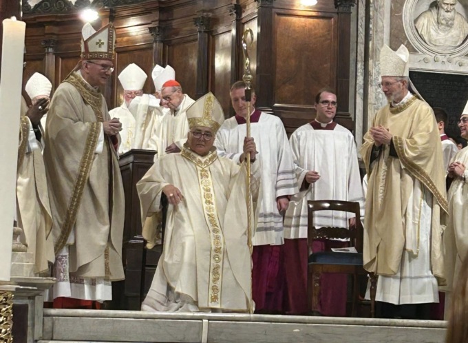 Tortona, mons. Giancarlo Dellagiovanna ordinato vescovo nella Basilica di S. Maria in Trastevere
