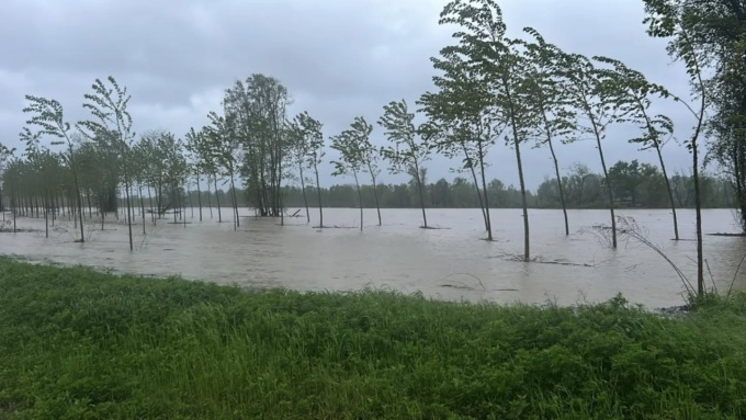 Maltempo: allagamenti e strade chiuse nell’Alessandrino