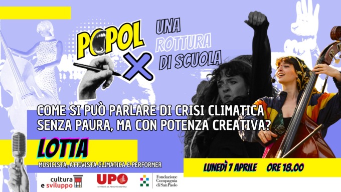 Alessandria, lunedì “Come si può parlare di crisi climatica senza paura, ma con potenza creativa?”