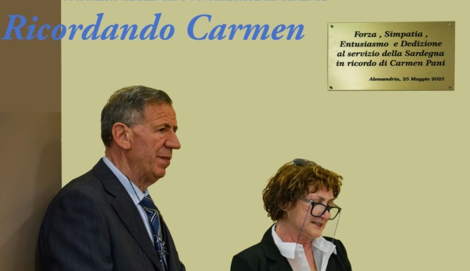 Alessandria: intitolata a Carmen Pani la sala cucina del Circolo su Nuraghe