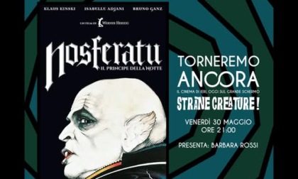 Il 30 maggio la serata conclusiva della rassegna "Torneremo ancora - Strane Creature"